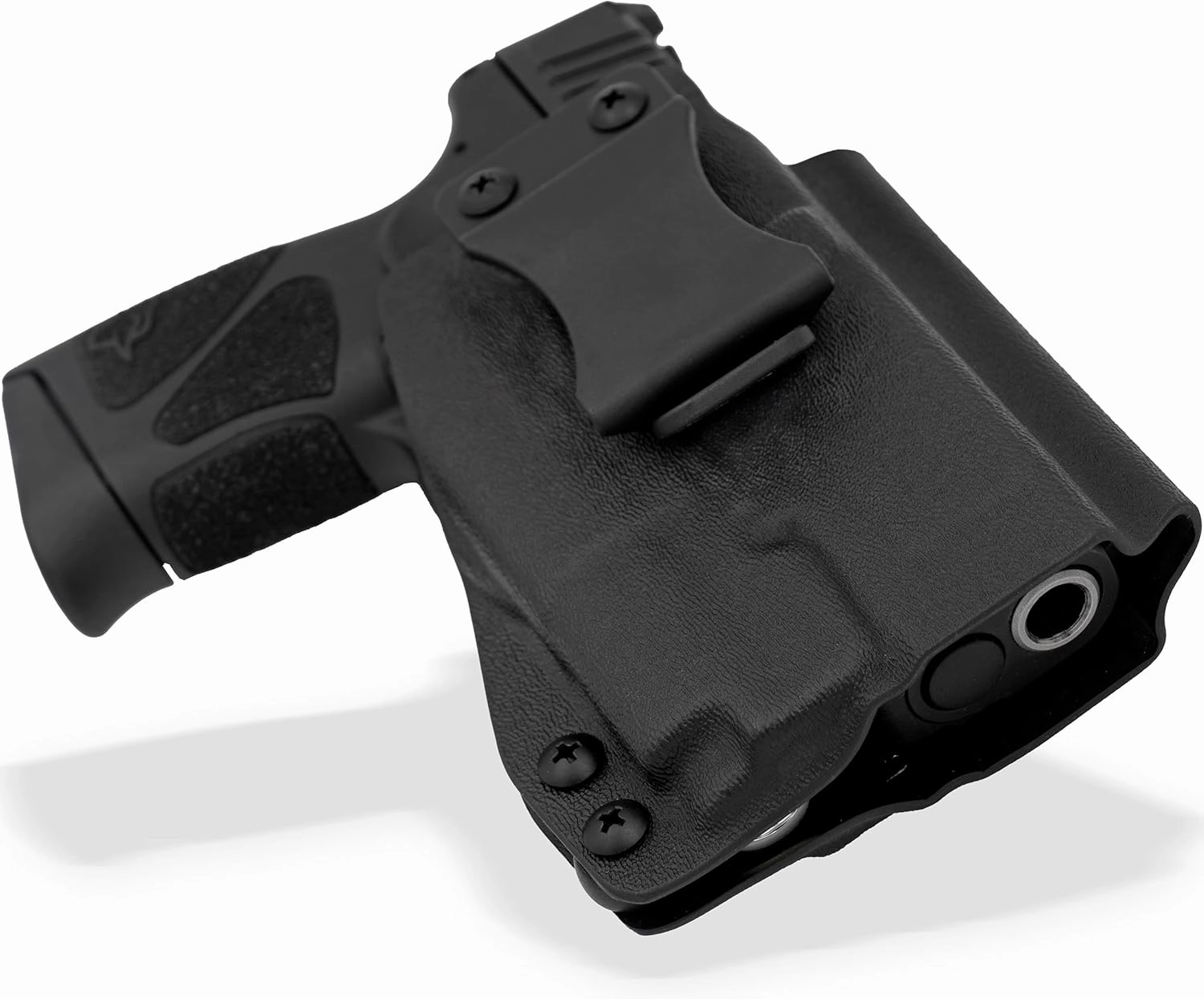 Kydex IWB Holster fits Taurus G2C & G3C w/Olight PL-Mini 2 Attached (G2, G2S, PT-111, PT-140) Right Hand | Inside Waistband for Concealed Carry | Adjustable Retention