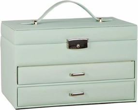 Large Jewelry Box Desktop Cabinet Earrings Rings Necklaces Bracelets Watches Glasses