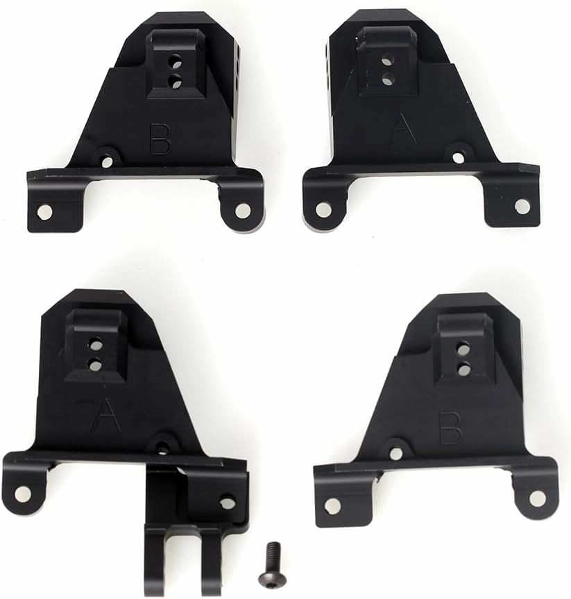 LCX 1/10th RC Crawler Car Aluminum Adjustable Front Shock Hoop Tower Shock Absorbers Bracket for TRX4, Upgrades Parts Accessories (324mm Wheelbase)