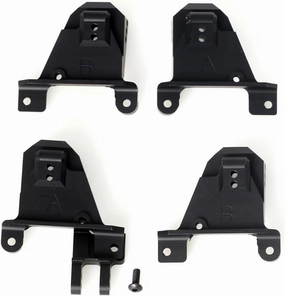 LCX 1/10th RC Crawler Car Aluminum Adjustable Front Shock Hoop Tower Shock Absorbers Bracket for TRX4, Upgrades Parts Accessories (324mm Wheelbase)