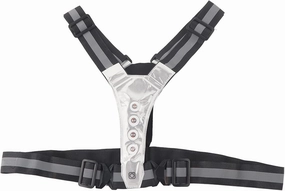 LED Adjustable Visibility Reflective Vest Gear Night Sport Security with Stripes