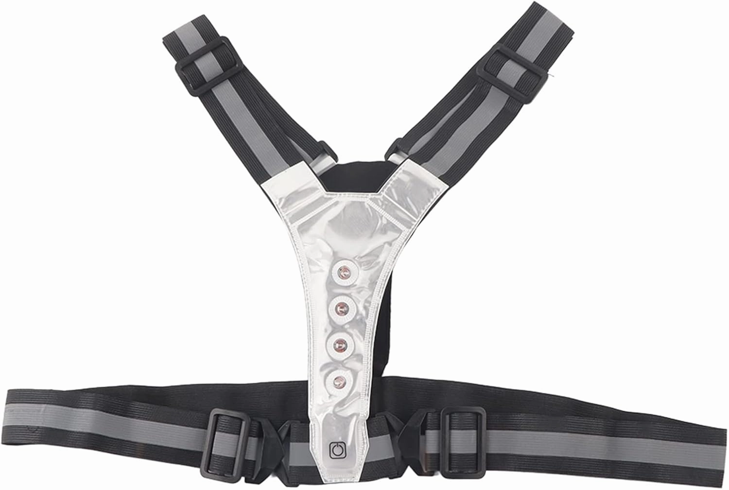 LED Adjustable Visibility Reflective Vest Gear Night Sport Security with Stripes