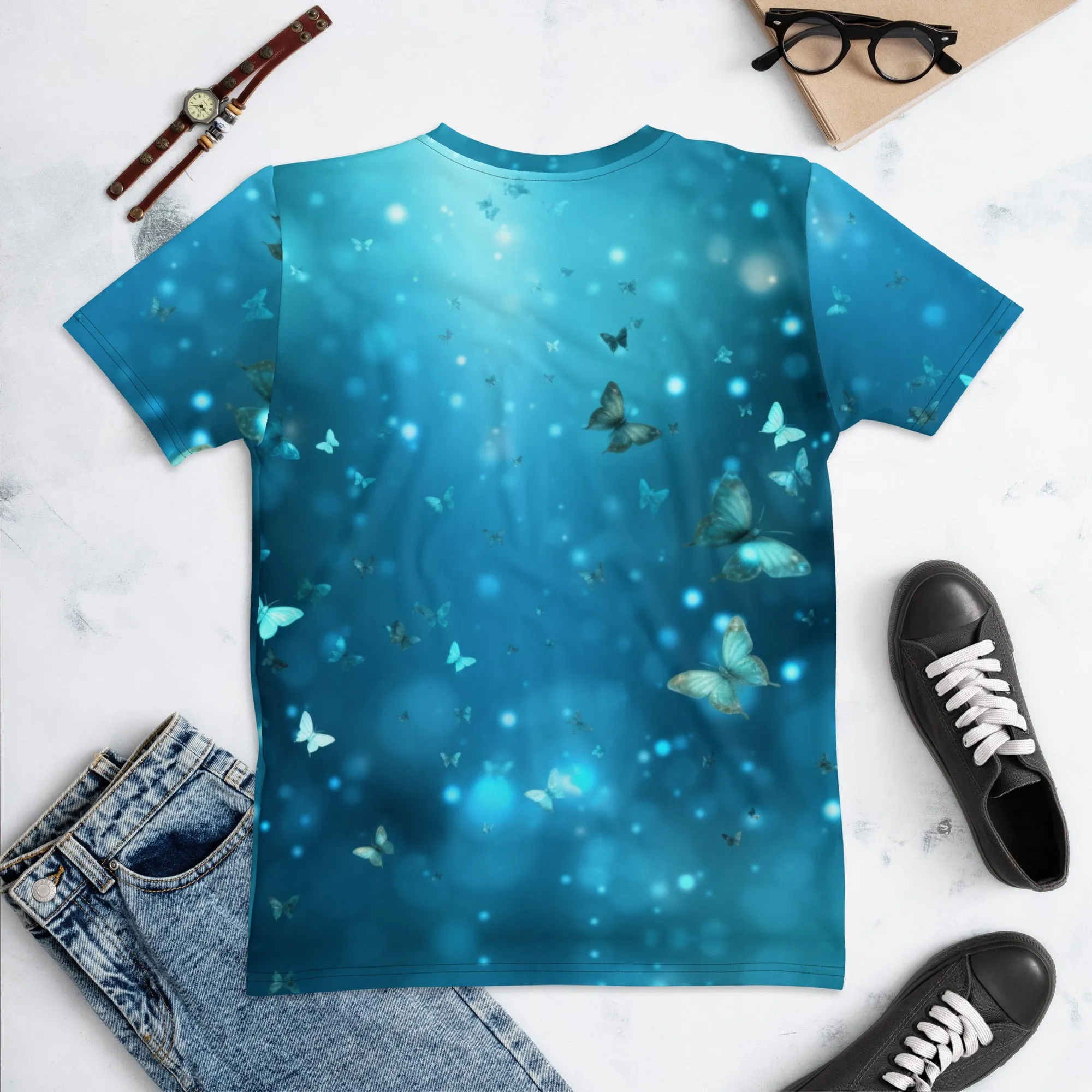 Light Blue Fairy Style Women's Tee | Women T-Shirt | Birthday Girl Fairy T-shirt | Girl Dad Shirt | Birthday Shirt | Vacation Girl Shirt
