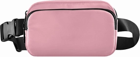 Light Pink Fanny Belt Bag Waist Packs Crossbody Bags Bum Bag for Running Hiking Travel Workout Adjustable Strap for Women Men