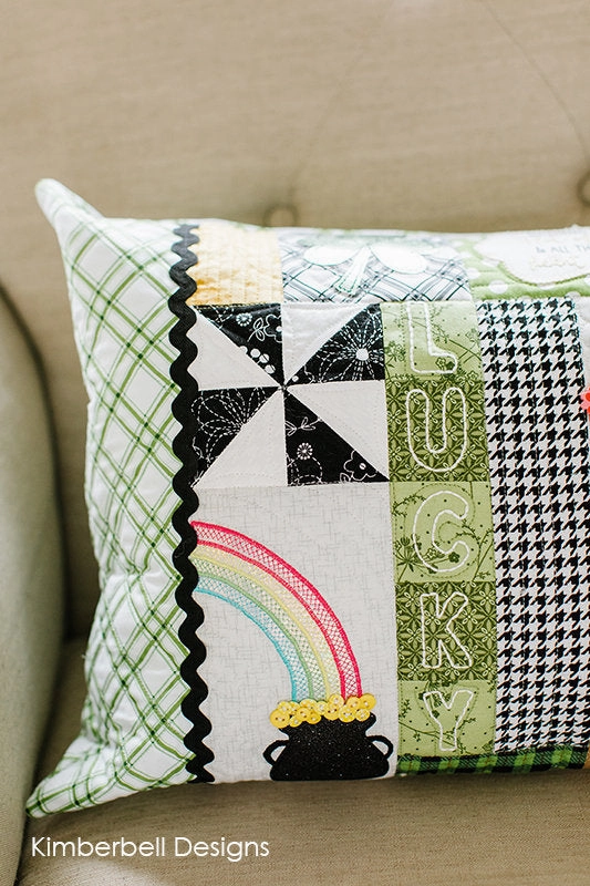 Luck O' The Gnome:  St. Patrick's Day Bench Pillow Embroidery CD