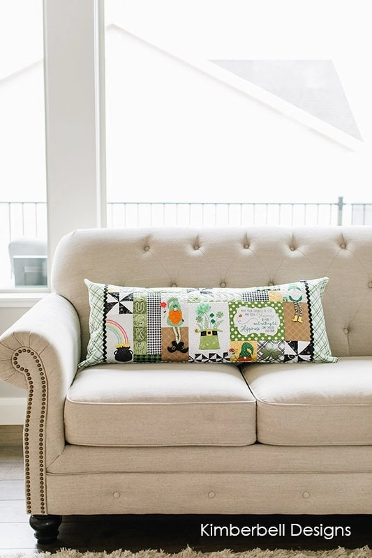 Luck O' The Gnome:  St. Patrick's Day Bench Pillow Embroidery CD