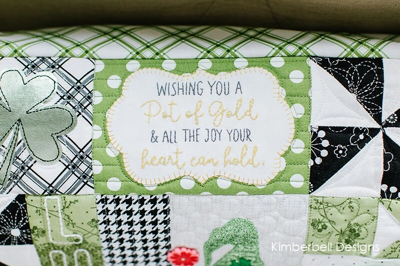 Luck O' The Gnome:  St. Patrick's Day Bench Pillow Embroidery CD