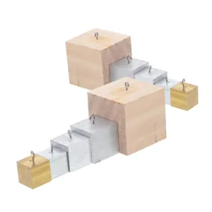 MAGICLULU Density Learning Cubes 10pcs Aluminum Iron Wood Stem Educational Tools Home Lab