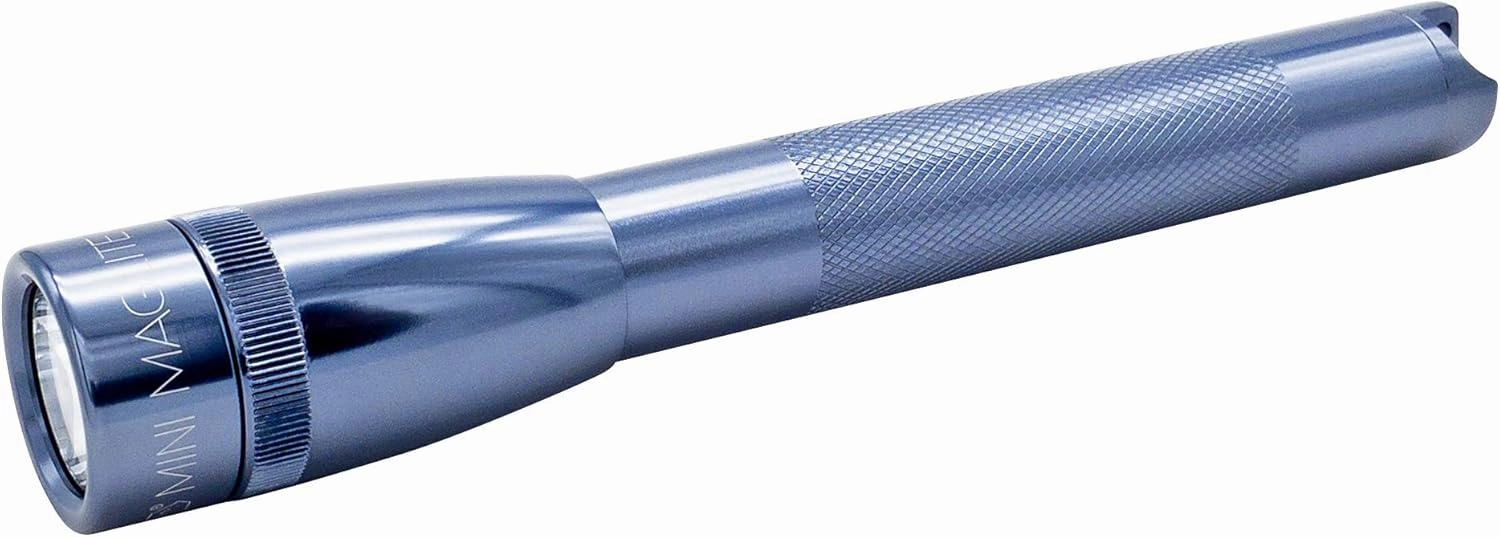 Maglite Mini LED 2-Cell AA Flashlight in Presentation Box, Gray