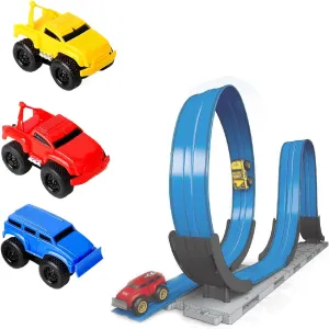 Magnetic Wall Climbing Toy Car, Wall Climbing Toy Car, 2025 Upgraded Magnetic Wall Climbing Cars, Travel on Vertical Surfaces Such as Walls and Ceilings (Runway Style   Red/Yellow/Blue)