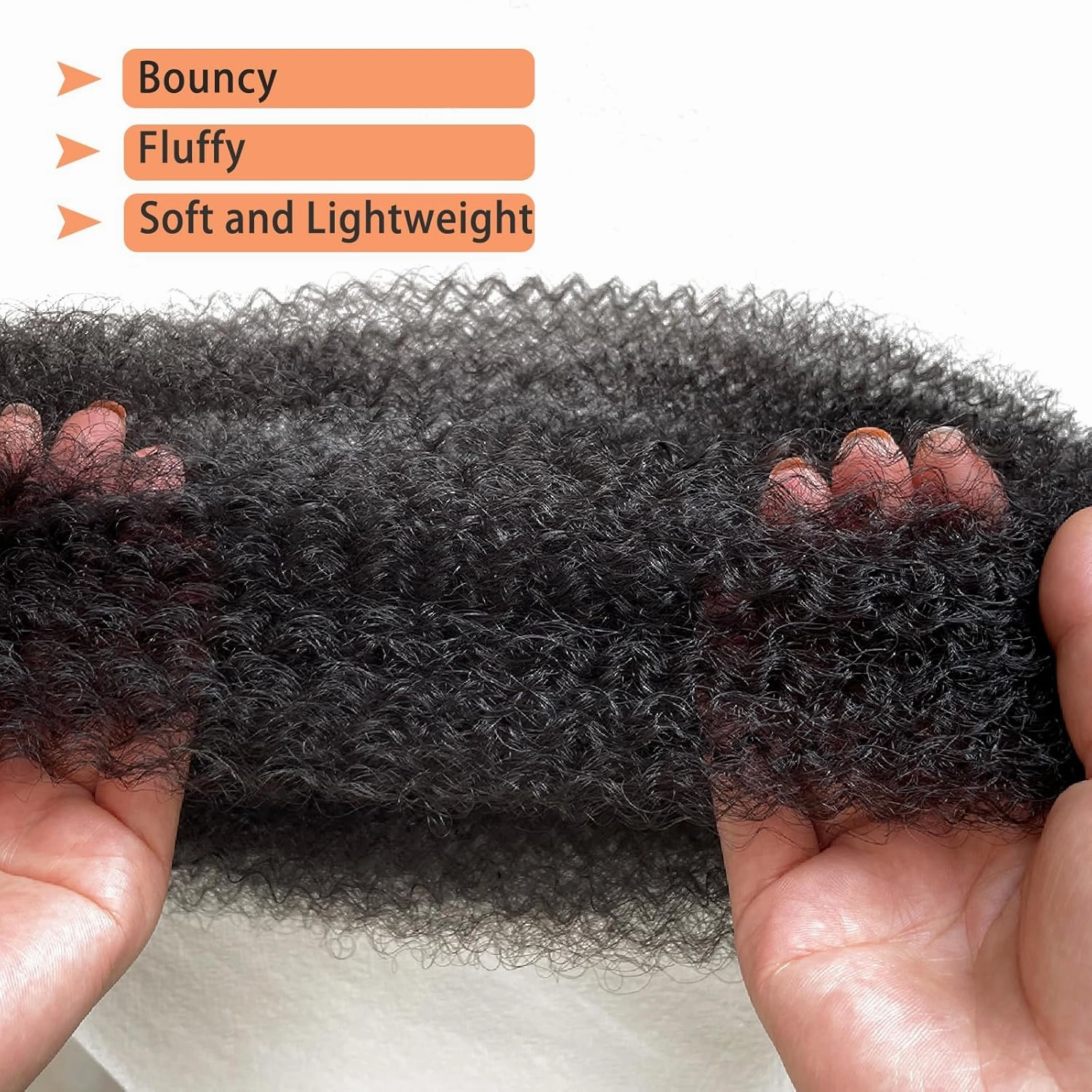 Marley Twist Braiding Hair 8 packs, Springy Afro Twist Hair Pre-Separated Kinky Twist Crochet Hair Braids for Distressed Soft Locs Spring Twist Hair for Black Women (2#, 12 Inch(Pack of 8))