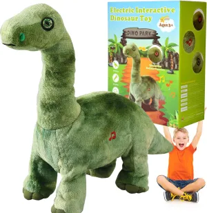 Marsjoy Dinosaur Toys for Kids Walking Nodding, Roaring, Repeating What You Say, Touch & Button Control Eyes Turn Red Realistic Pet, Toy Gift for GirlsToddlers Christmas Birthday Easter