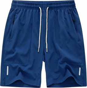 Men's Running Athletic Shorts Quick Dry Lightweight Gym Shorts for Men Workout Basketball Exercise Shorts with Pockets