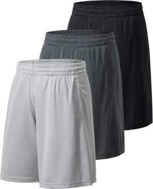 Men's Athletic Shorts with Pockets and Elastic Waistband Quick Dry Activewear Workout Shorts for Men