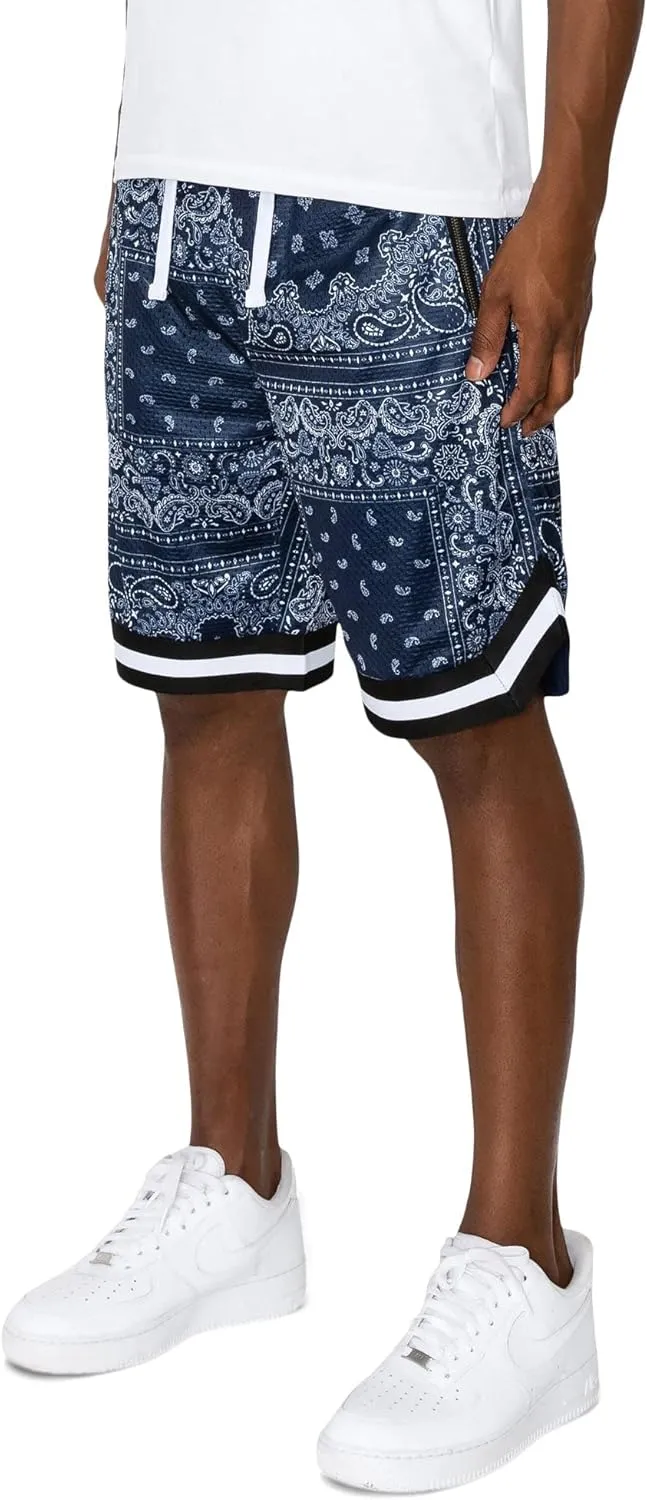 Men's Drawstring Waistband Athletic Basketball Track Shorts
