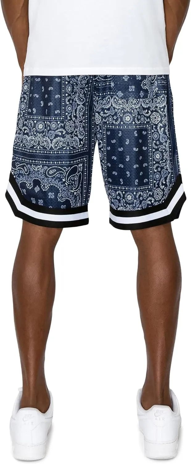 Men's Drawstring Waistband Athletic Basketball Track Shorts