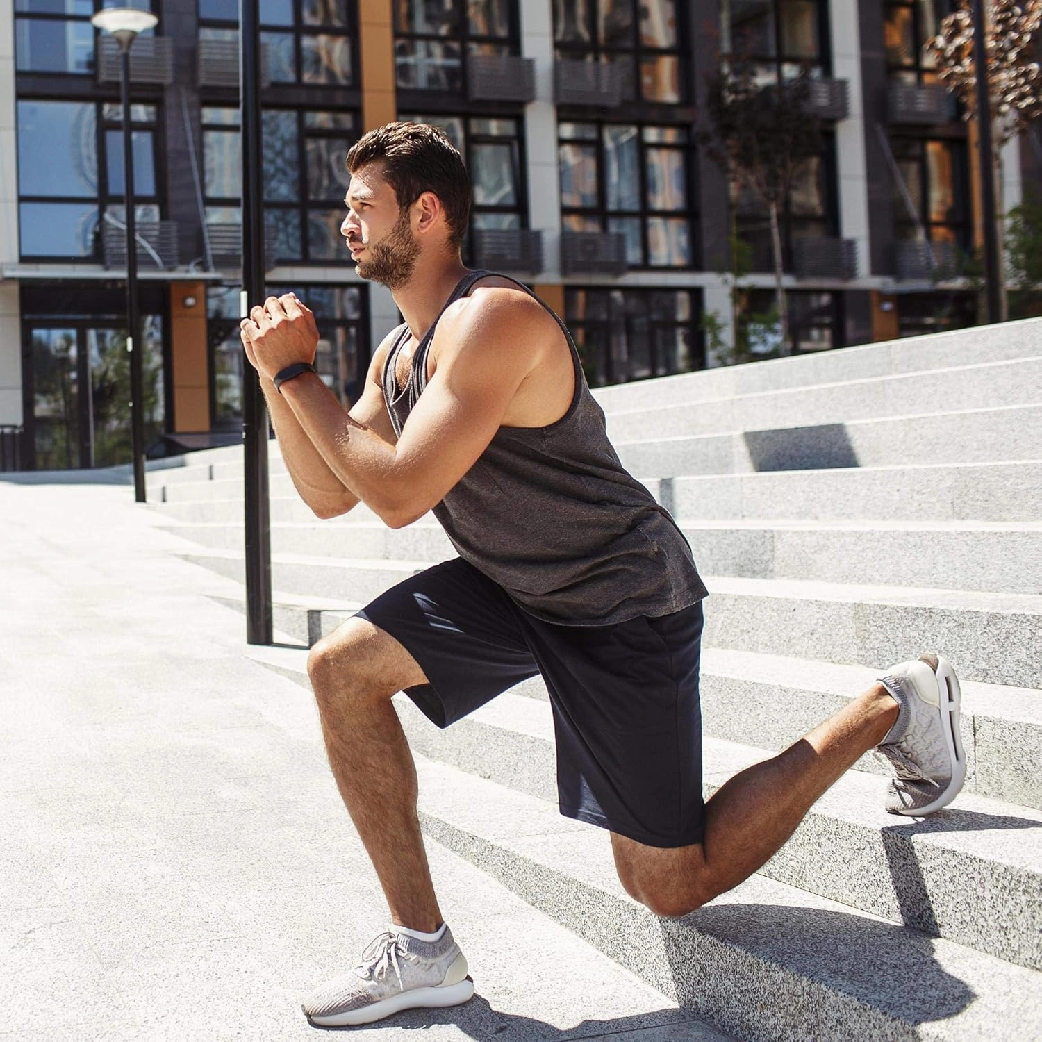 Mens Athletic Shorts with Pockets Quick Drying Activewear for Gym Workout