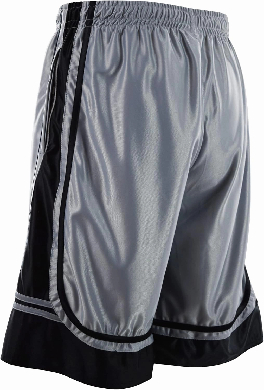 Mens Gym Training Basketball Shorts with Zippered Pockets