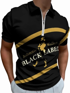 Mens Polo Shirts Performance Short Sleeve Golf Shirt Moisture Wicking Athletic Casual Collared T-Shirt