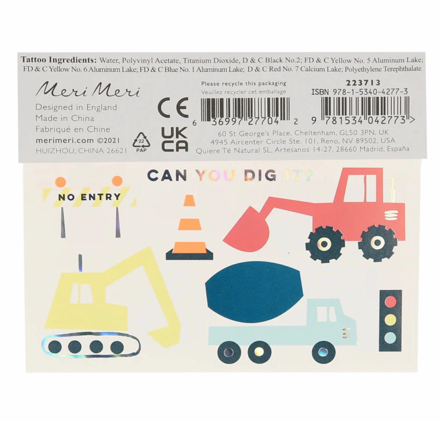 Meri Meri Large Tattoo Set