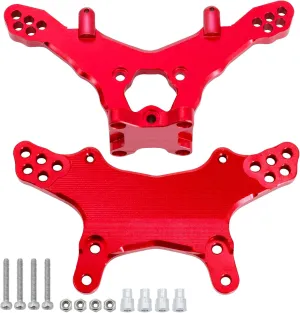 Metal Front & Rear Shock Tower RC Shocks Damper Mount Set Compatible with Losi 1/18 Mini-T 2.0 2WD RC Parts