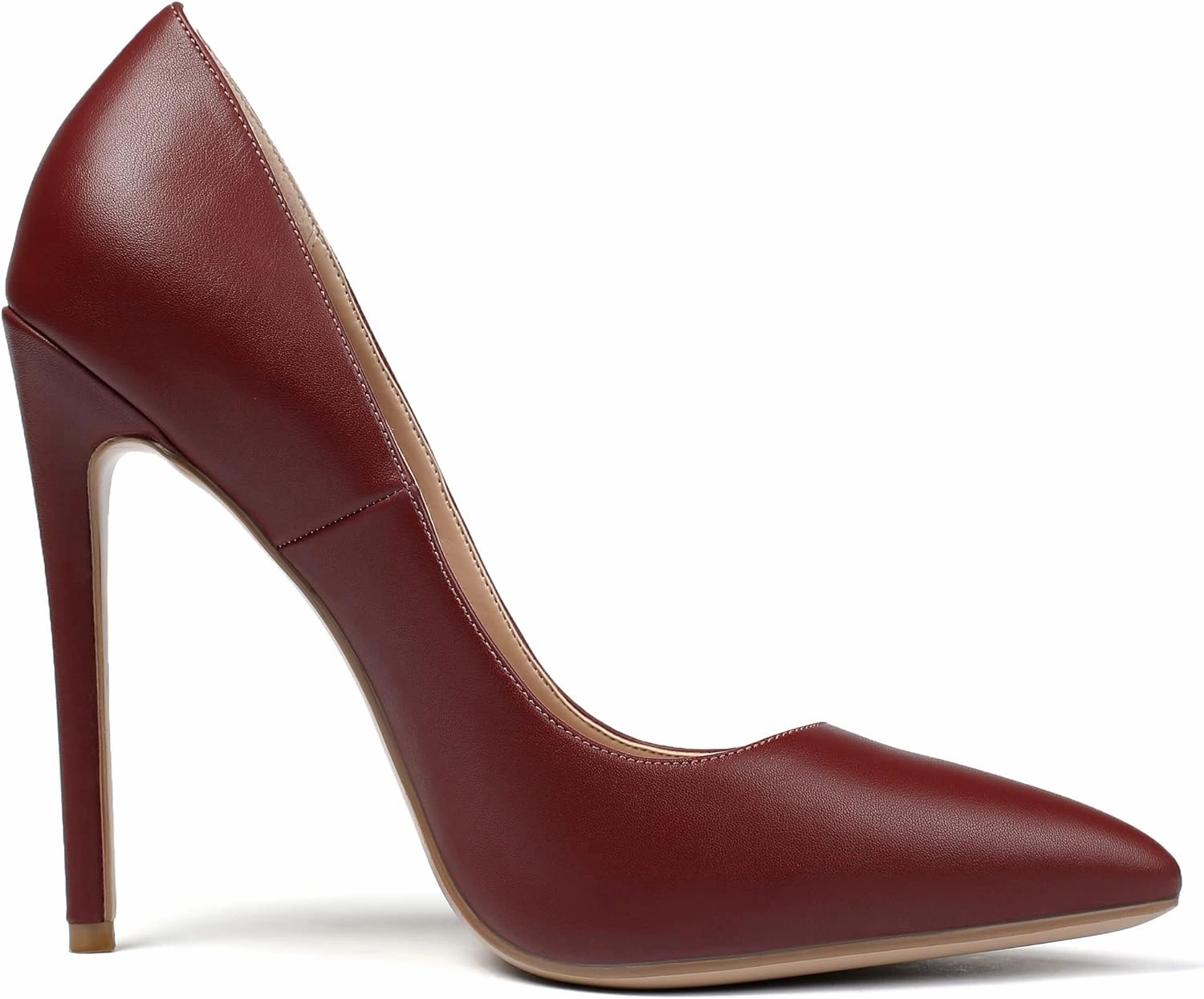 Mettesally Women's High Heel Pumps Pointed Toe Stiletto Heels Slip On Office Party Dress Shoes