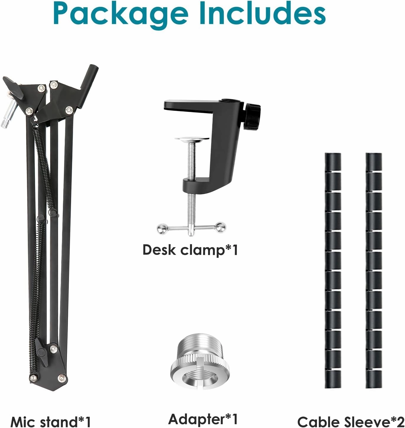 Mic Boom Arm for Razer Seiren V2 X Microphone - Adjustable Mic Arm Compatible with Razer Seiren V2 Pro, Seiren Mini and Seiren X, Mic Stand Great for Streaming, Gaming, Podcast by YOUSHARES