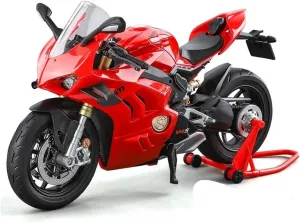 Mini Simulation Motorcycle Toys 1/9 for Ducati Panigale V4S Alloy Race Simulation Motorcycle Model Children's Gift Adult for Boys