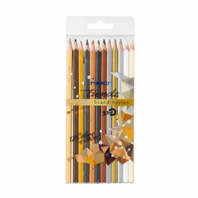 MINISO PET Box 12 Colored Pencils Brown