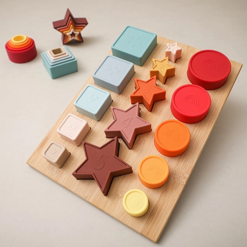 Montessori Silicone Stacking Toy