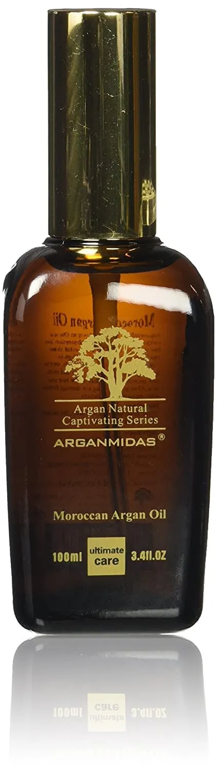 Moroccan Argan Oil 100ml Perfect for Leave in Treatment & Conditioner ALSO for Face and Body- Wonderful Anti Aging, Anti Wrinkle Beauty Secret,