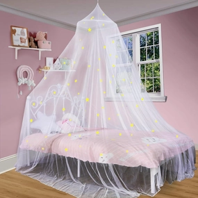 Mosquito Net Bed Canopy & Mosquito Head Net