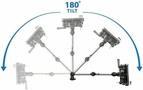 Mount-It! Laptop Vehicle Mount, No-Drill Computer Seat Mount, Full Motion Adjustable Design for Auto, Truck, Car, Van Use