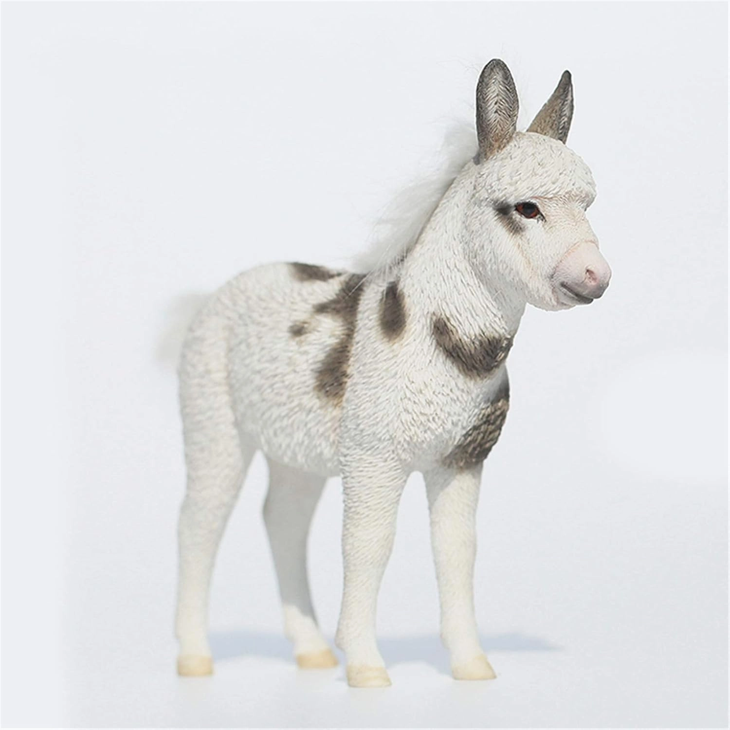 Mr.Z 1/6 Dwarf Donkey Statue Realistic Educational Equidae Animal Model Resin Toys Collector Home Decoration Birthday Gift for Adult (Mr.Z049-1)