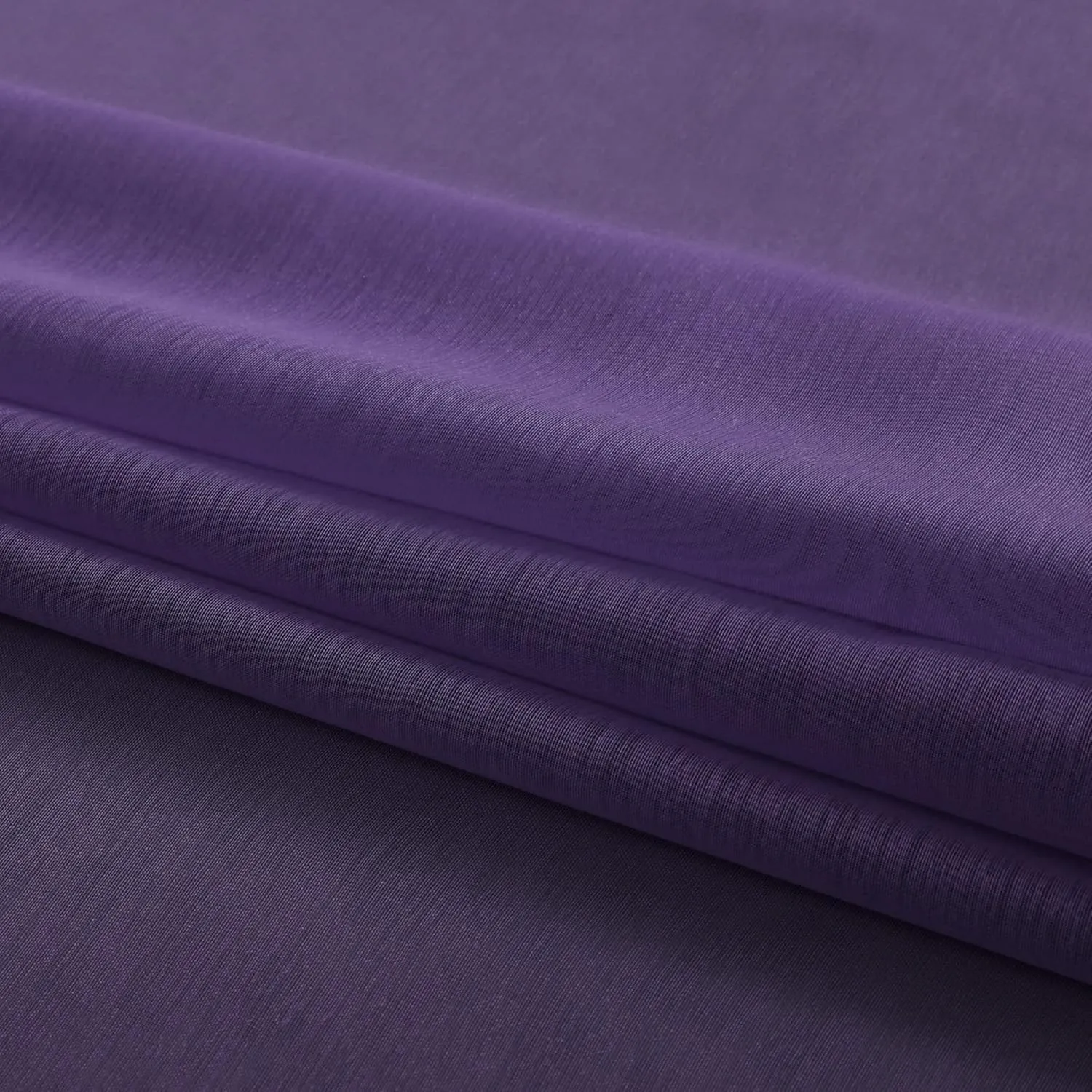 Mrs.Naturall Royal Purple Room Decor Set of 2 Grommet Transparent Voile Sheer Curtains for Living Room Kids Girls Bedroom 84 Inch Length Women Decorations Violet Plum Dark Purple