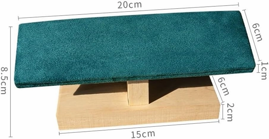 Necklace Display Holder Velvet Wooden Jewelry Rack Bracelet Watch Stand Display Props Shopping Mall Counter Jewelry Display Organizers Jewellery Stand Holder(Green)