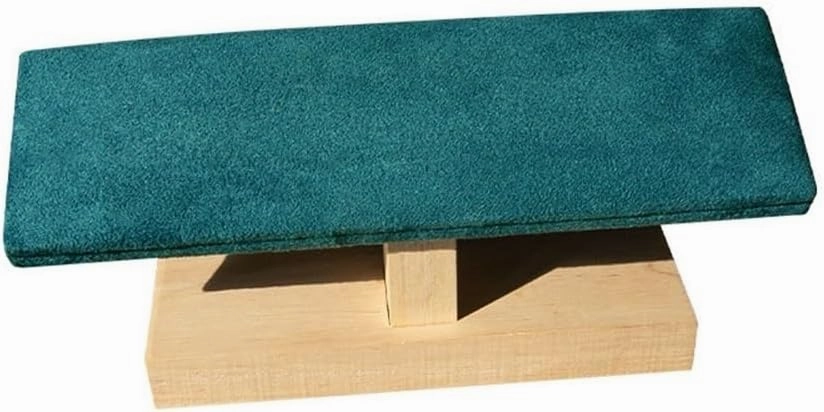 Necklace Display Holder Velvet Wooden Jewelry Rack Bracelet Watch Stand Display Props Shopping Mall Counter Jewelry Display Organizers Jewellery Stand Holder(Green)