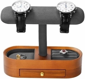 Necklace Display Stand Watch Display Stand Jewelry Storage Display Props Light Luxury Watch Bracelet Display Stand Jewelry Display Set(Gris)