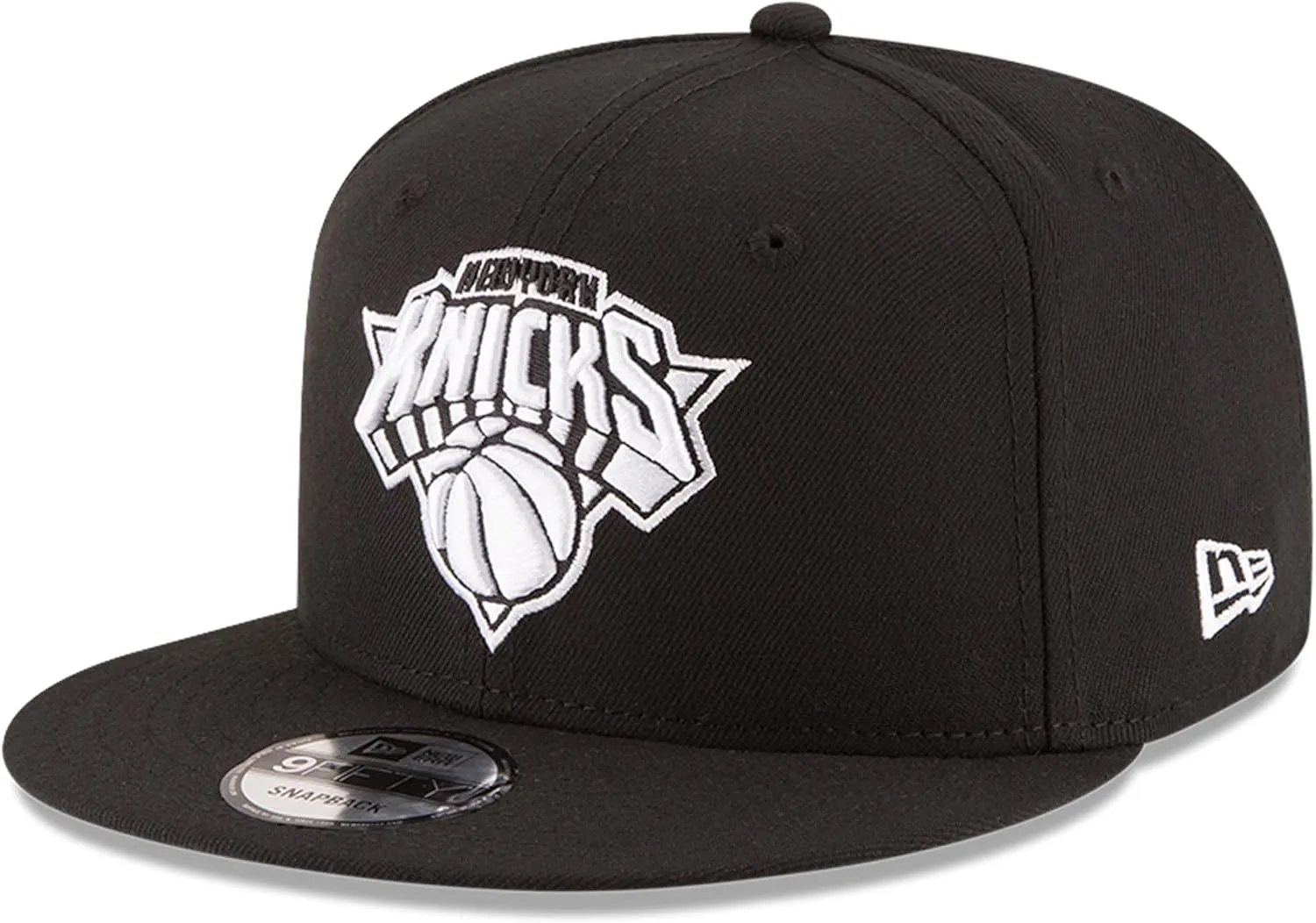 New Era NBA 9FIFTY Black White Adjustable Snapback Hat Cap One Size Fits All