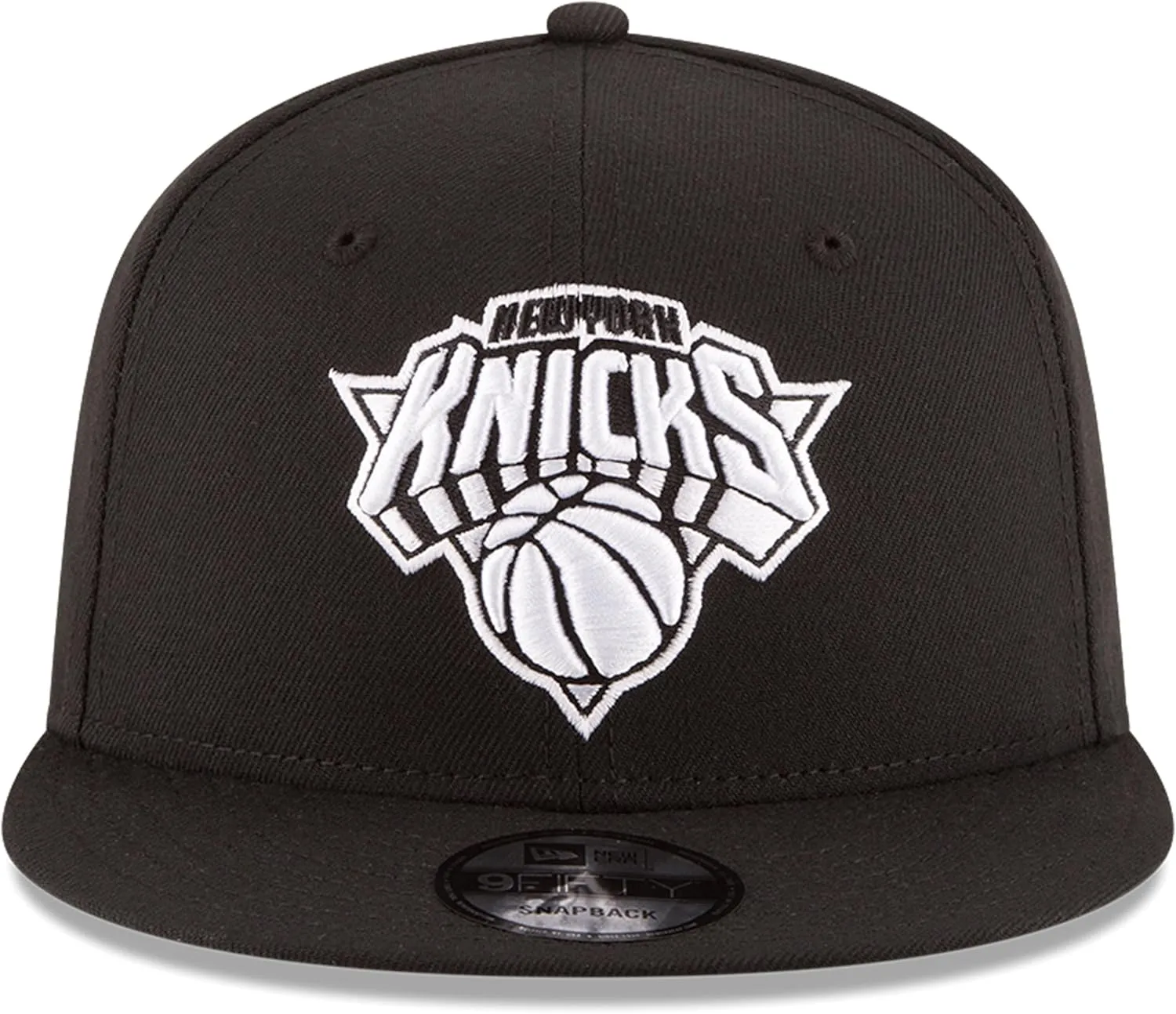 New Era NBA 9FIFTY Black White Adjustable Snapback Hat Cap One Size Fits All