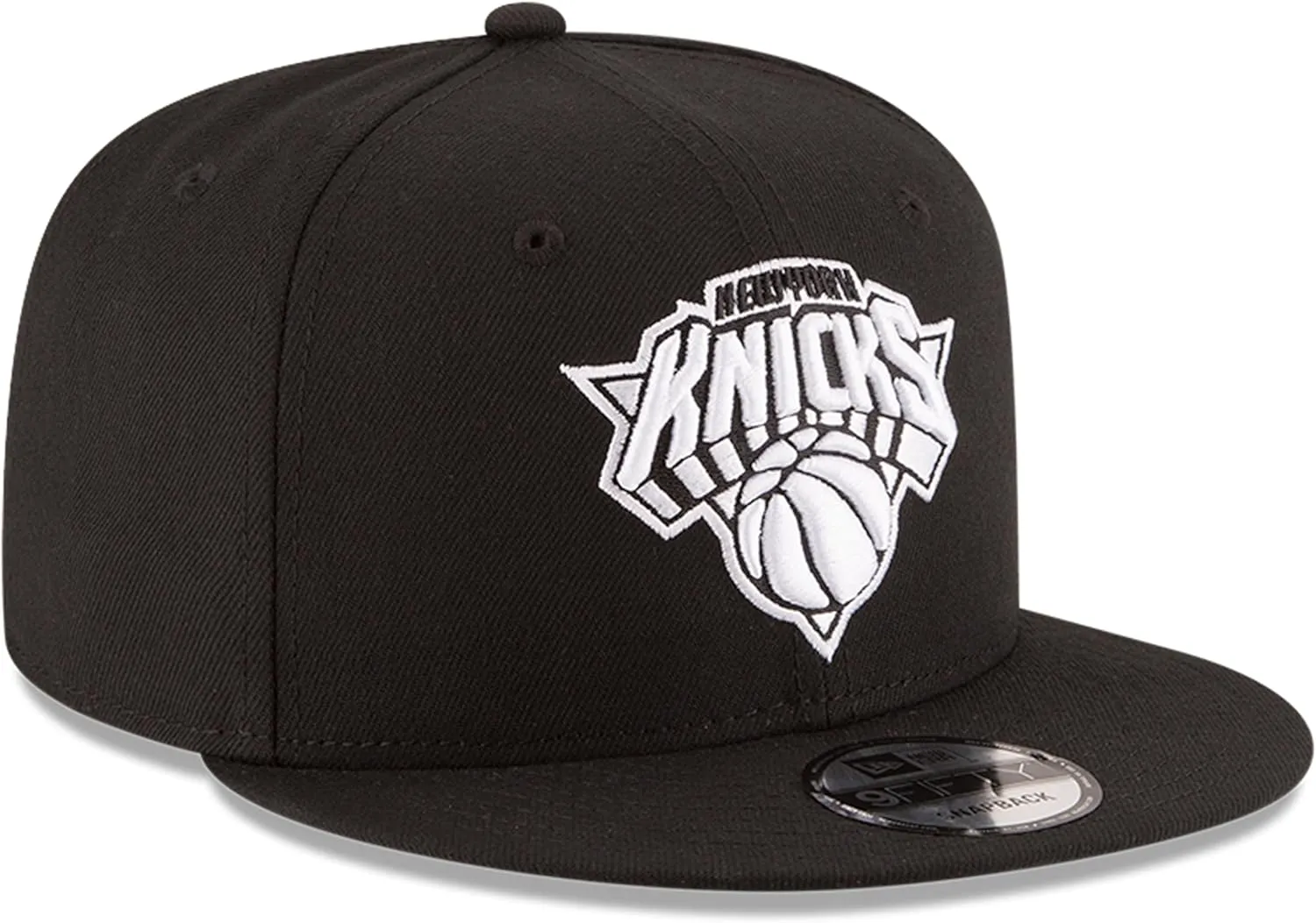 New Era NBA 9FIFTY Black White Adjustable Snapback Hat Cap One Size Fits All