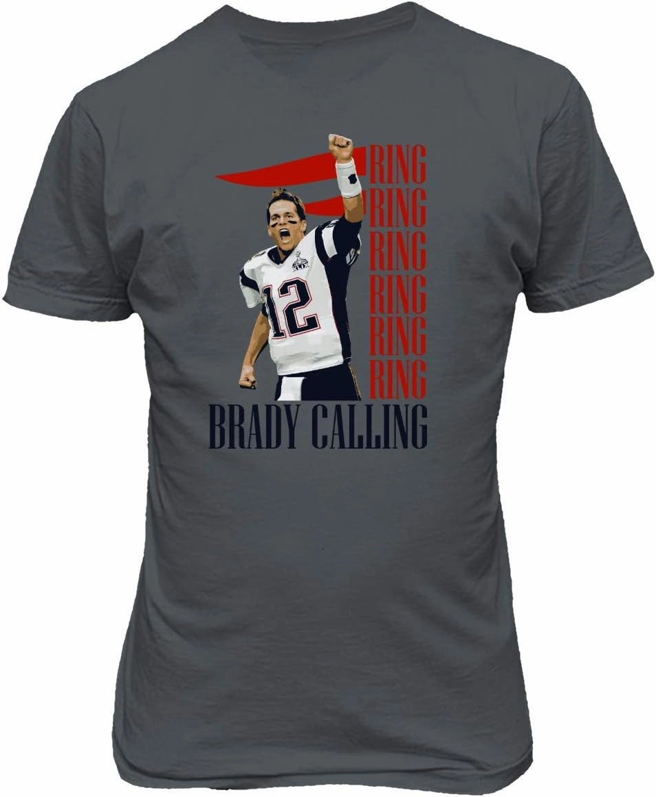 New England Fans Brady SB 6 Rings Goat Youth T-Shirt