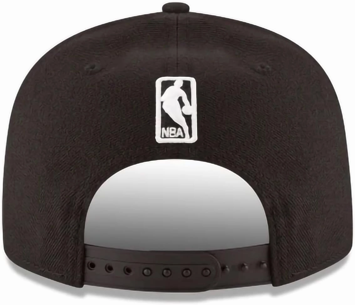 New Era NBA Black 9FIFTY Adjustable Snapback Hat Cap One Size Fits All