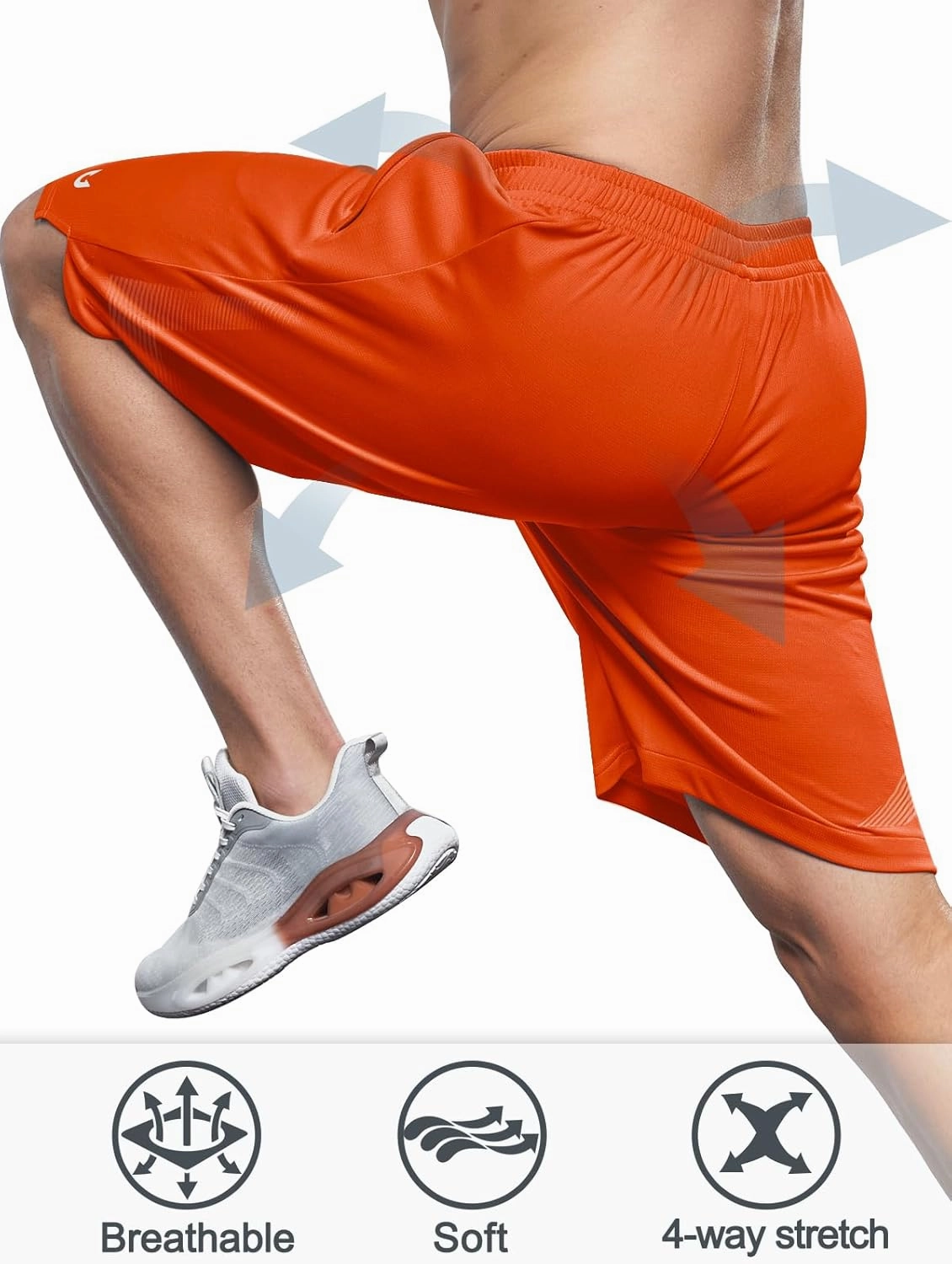 NORTHYARD Men's 10" Athletic Basketball Shorts with Zipper Pockets Quick Dry Lightweight Running Workout Gym Tennis Shorts