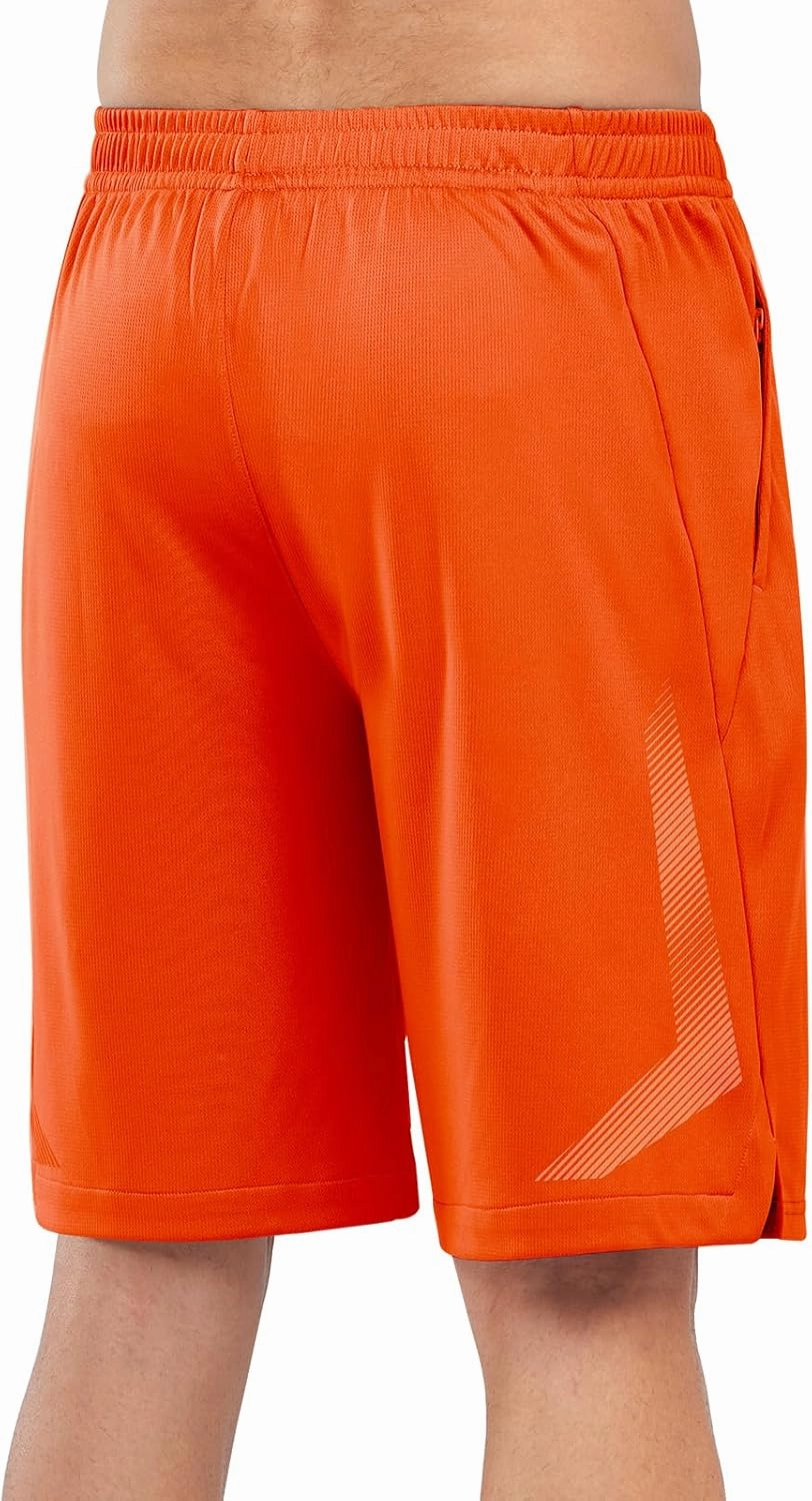 NORTHYARD Men's 10" Athletic Basketball Shorts with Zipper Pockets Quick Dry Lightweight Running Workout Gym Tennis Shorts