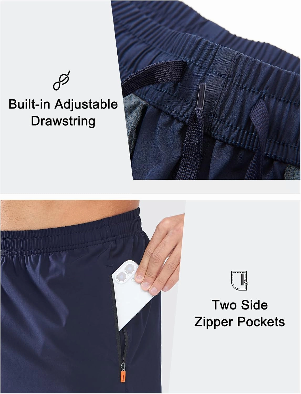 NORTHYARD Men's Athletic Running Shorts Quick Dry Workout Shorts Lightweight Sports Gym Basketball 7"/ 9"/ 5" Hiking Tennis