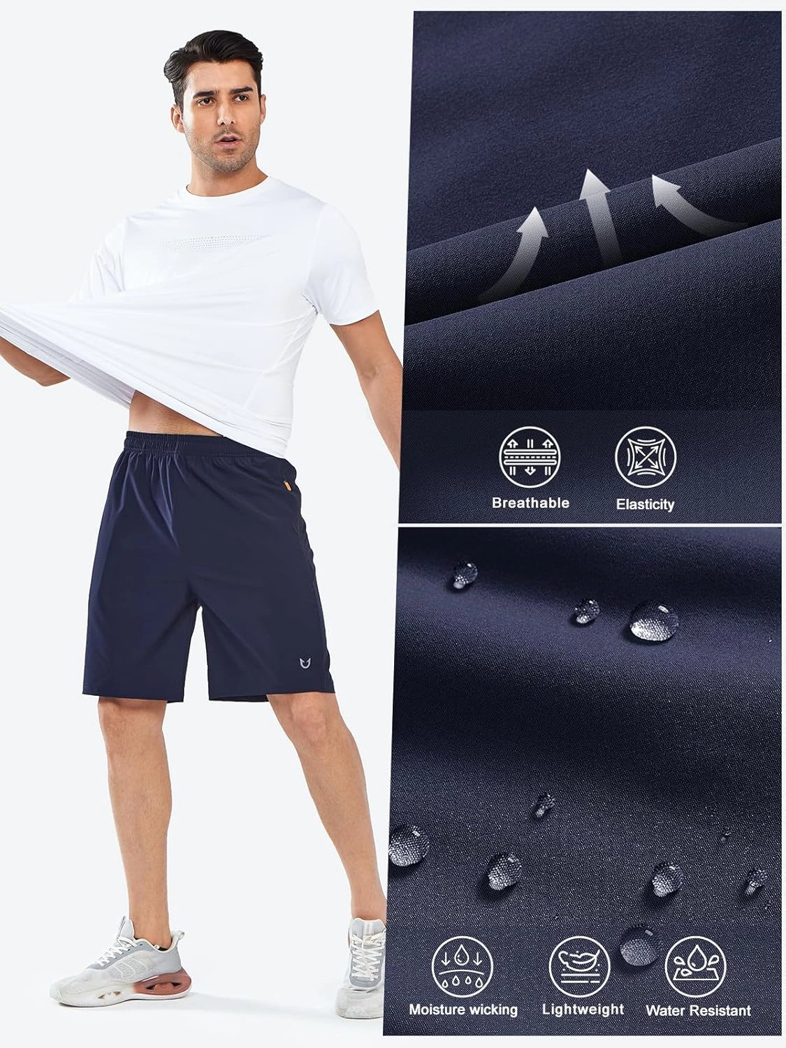 NORTHYARD Men's Athletic Running Shorts Quick Dry Workout Shorts Lightweight Sports Gym Basketball 7"/ 9"/ 5" Hiking Tennis