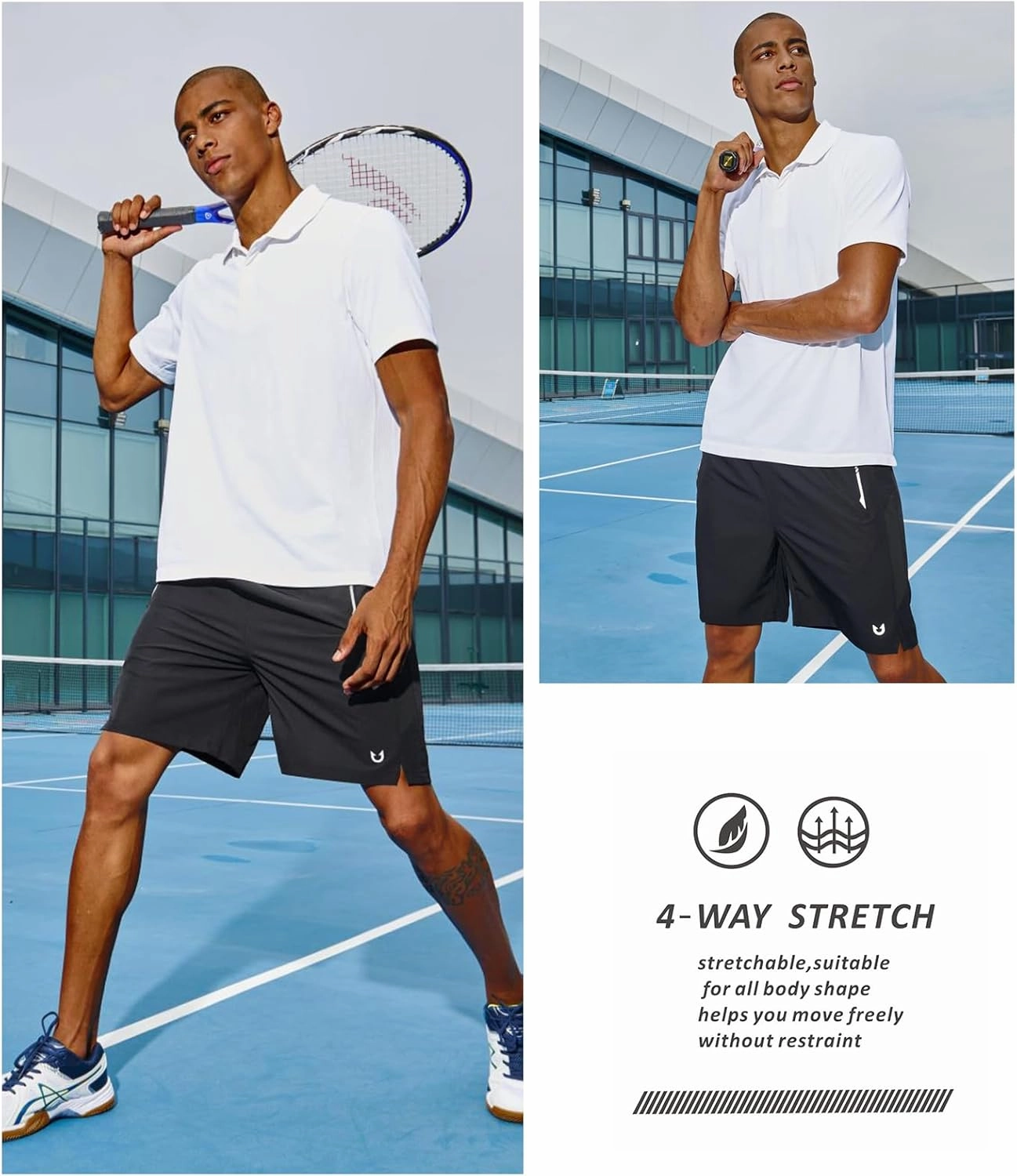 NORTHYARD Men's Running Athletic Shorts 5"/ 7"/ 9" Workout Gym Short Tennis Quick Dry Active Sport Hiking Basketball