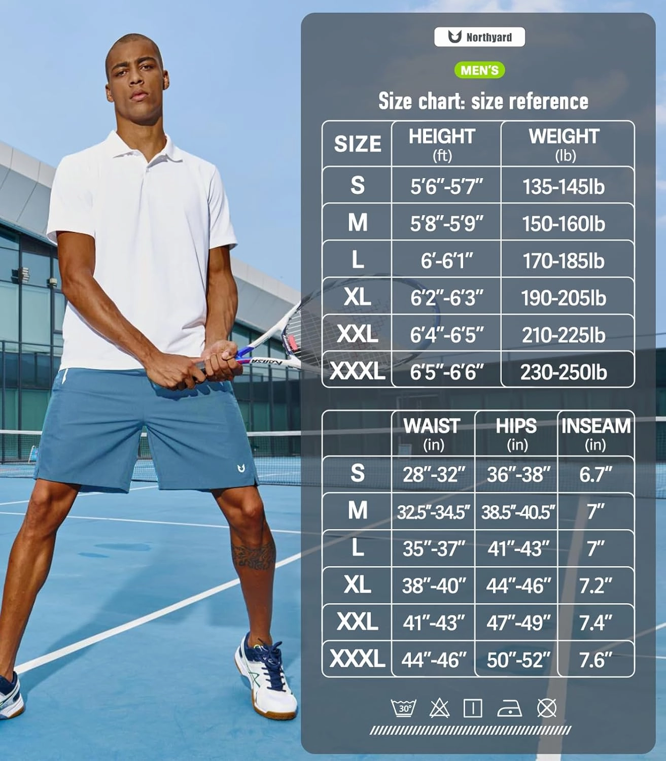 NORTHYARD Men's Running Athletic Shorts 5"/ 7"/ 9" Workout Gym Short Tennis Quick Dry Active Sport Hiking Basketball