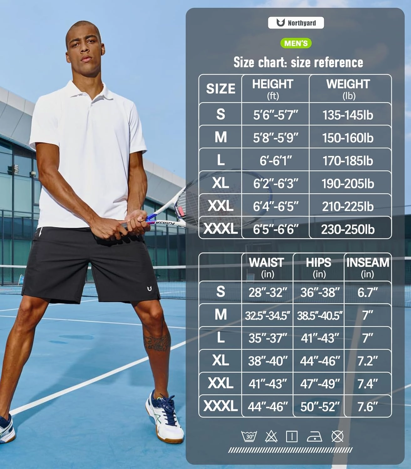 NORTHYARD Men's Running Athletic Shorts 5"/ 7"/ 9" Workout Gym Short Tennis Quick Dry Active Sport Hiking Basketball